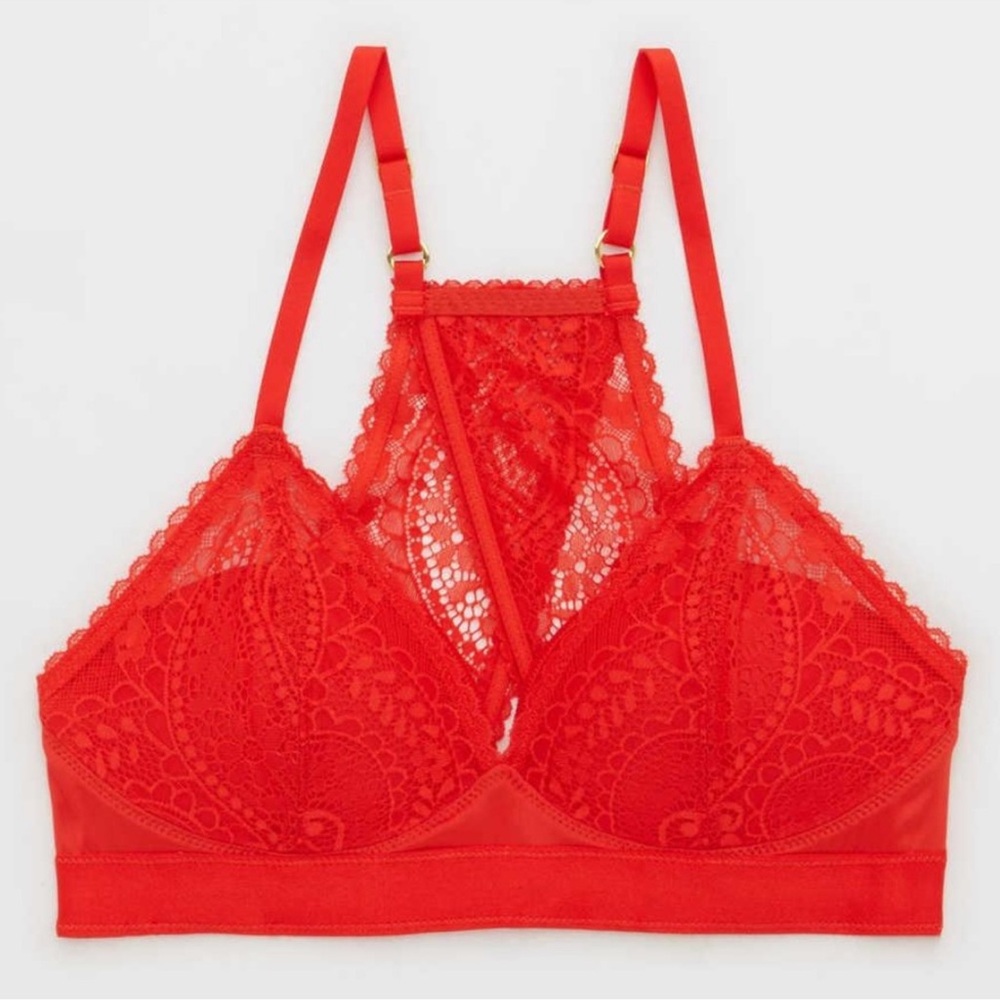 ♥️Lace Bralette in Vibrant Red